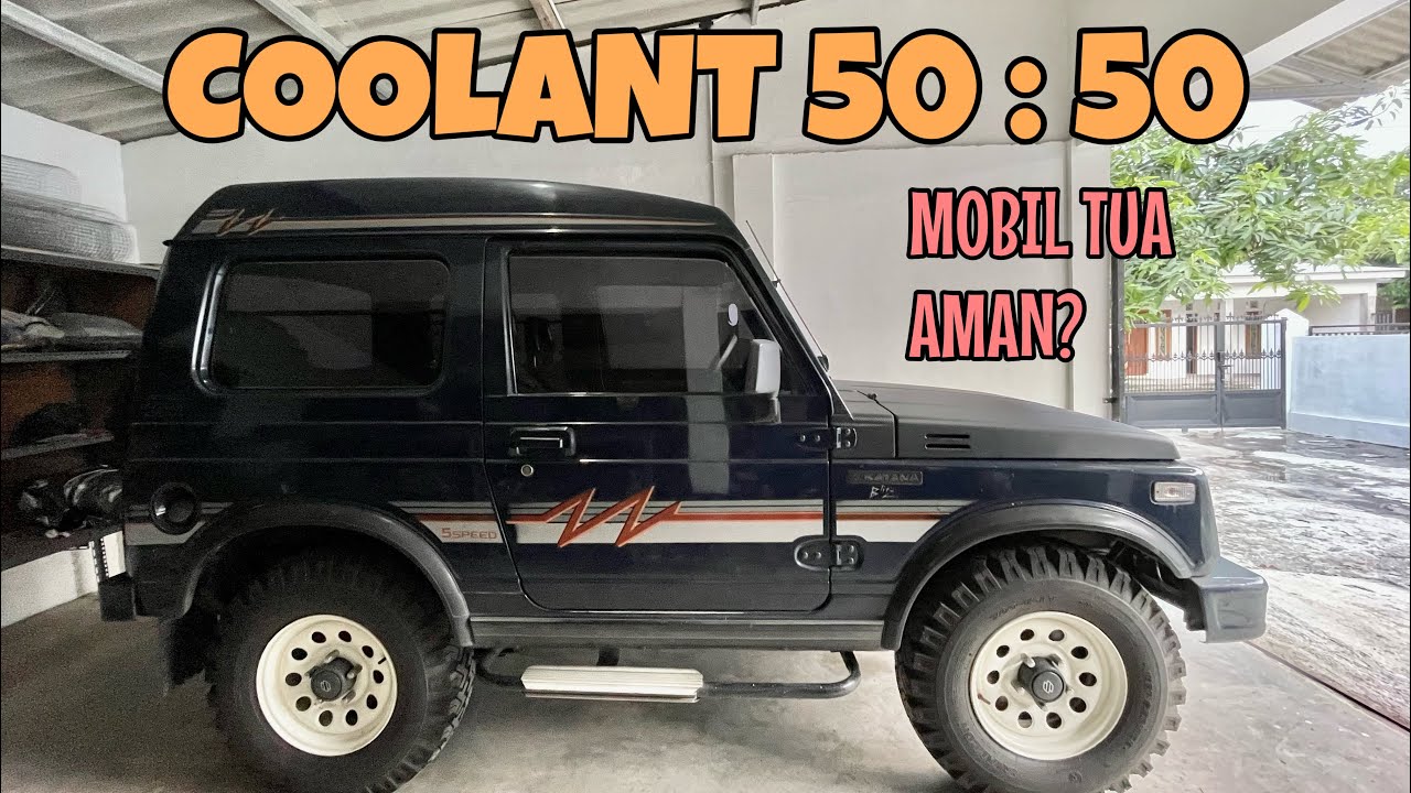GANTI AIR RADIATOR SUZUKI KATANA DENGAN COOLANT 50 : 50 | TUTORIAL AMAN UNTUK MOBIL TUA?