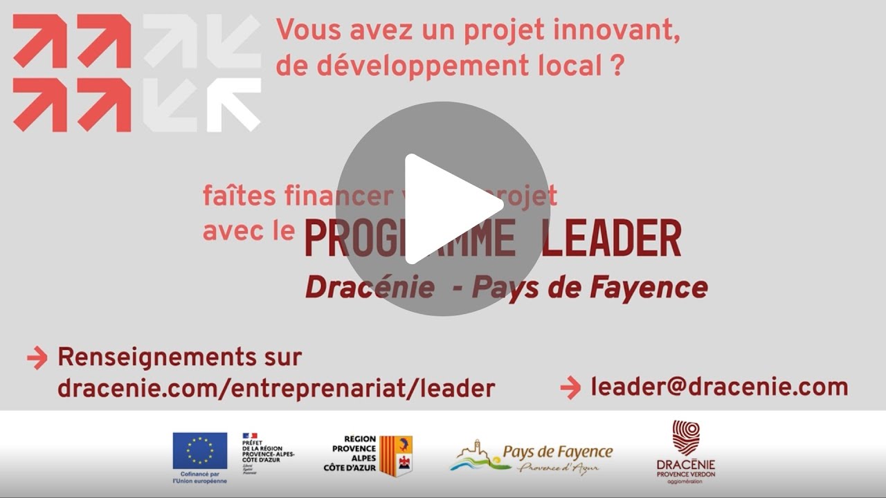 Programme LEADER Dracénie – Pays de Fayence