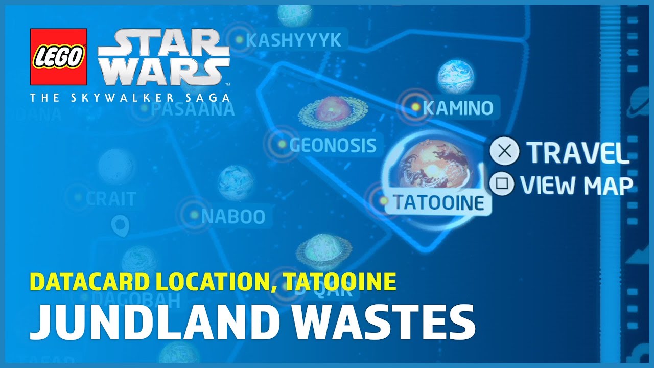 Jundland Wastes Datacard location, Tatooine – Datacards - LEGO Star Wars: The Skywalker Saga