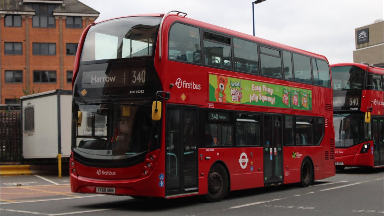 Full Route Visual | London Bus Route 340 | Towards Harrow | ADH45282 (YX68 UNM)