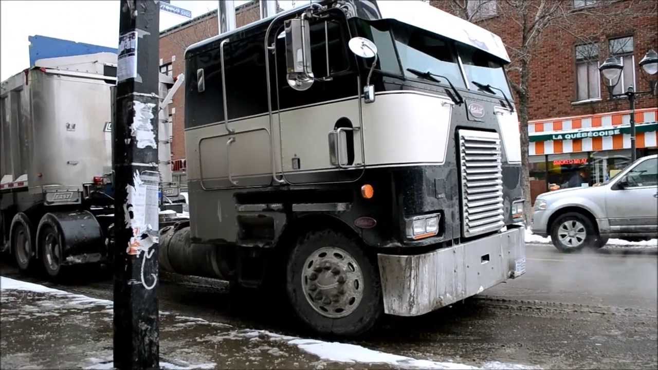 PETERBILT COE / INTL / FREIGHTLINER TRUCKS IN SNOW REMOVAL