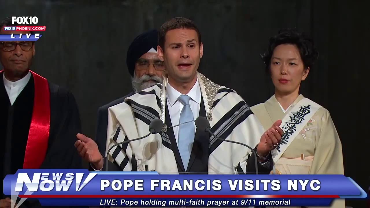 Pope Francis Interfaith Service with Rabbi Elliot Cosgrove and Cantor Azi Schwartz   9 11 Memorial