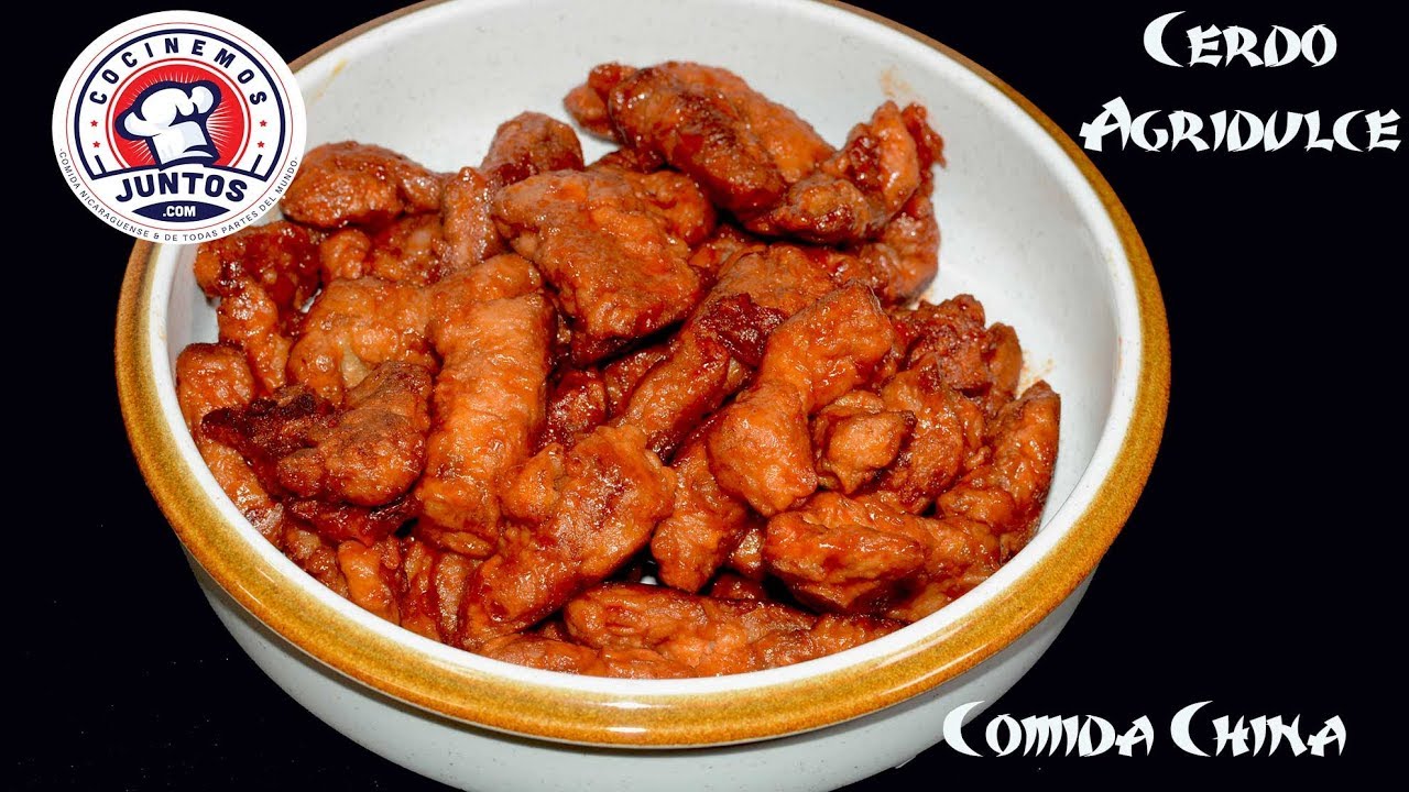 Deliciosa receta de cerdo agridulce. Comida China