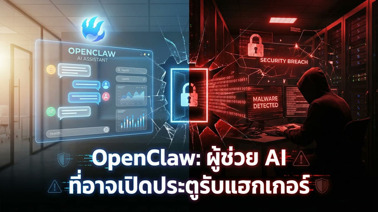OpenClaw ความสะดวกสบายที่มาพร้อมความ เสี่ยงด้านความปลอดภัย