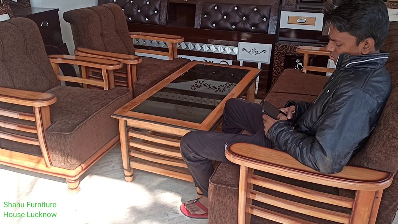 Cheap price wooden sofa set , 5 seater sofa