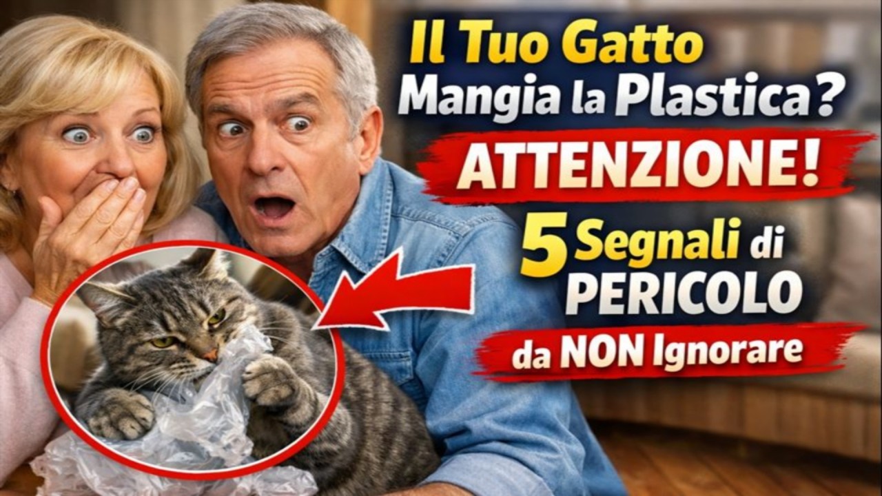 Il Tuo Gatto Mangia la Plastica? 🙀 ATTENZIONE! 5 Segnali di PERICOLO da NON Ignorare