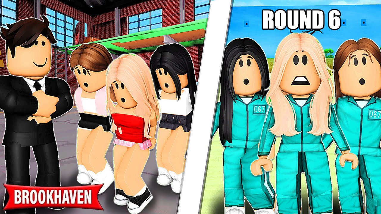 AS MENINAS FORAM RAPTADAS E LEVADAS PARA O ROUND 6 | Historinhas Brookhaven RP | Roblox