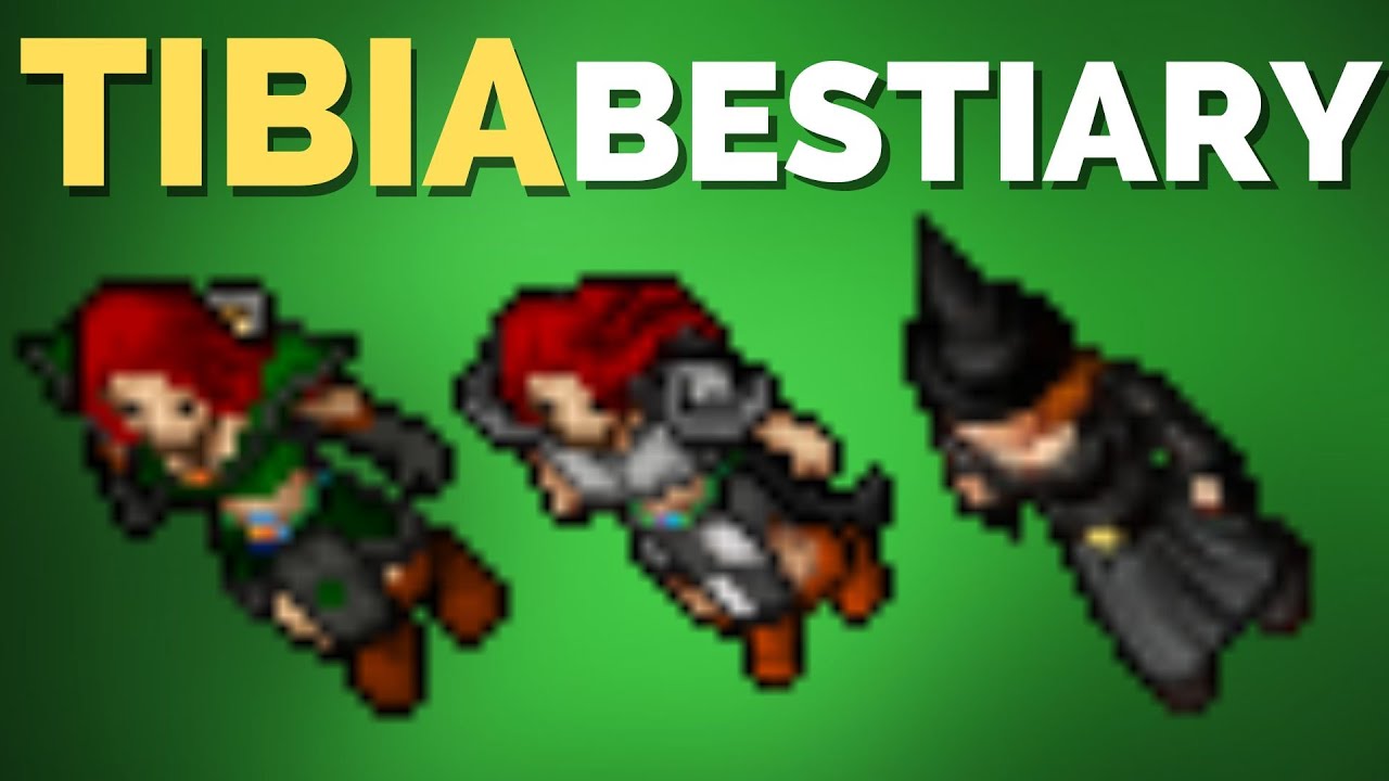 TIBIA BESTIARY Amazon, Ghoul, Mummy, Valkyrie, Witch - Venore