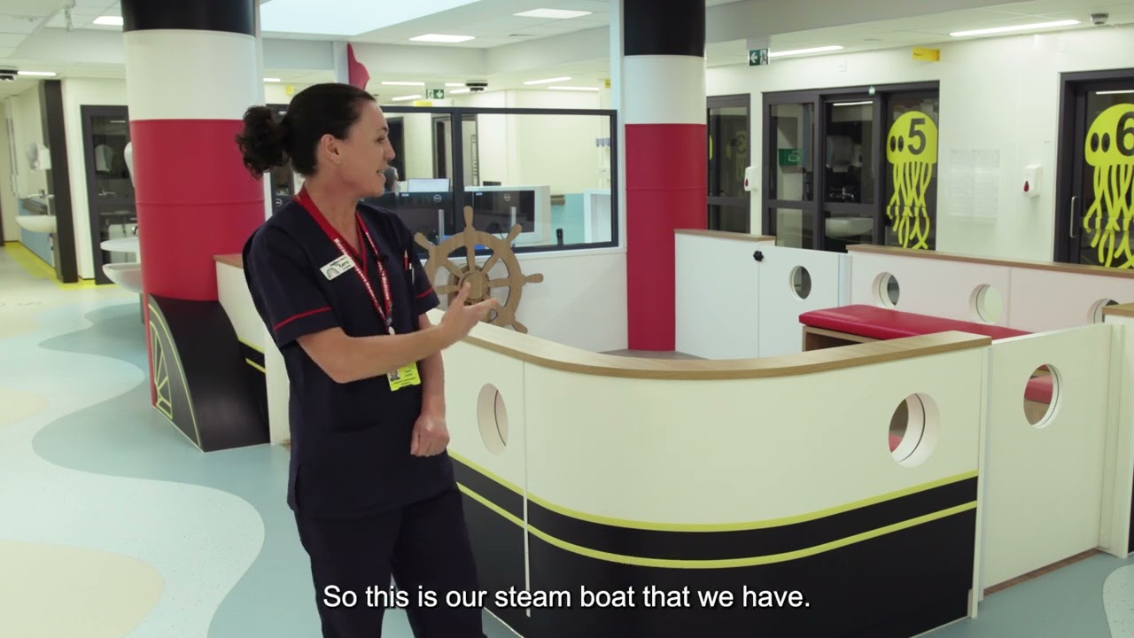 Tour of the new Children's Emergency Department at QA Hospital