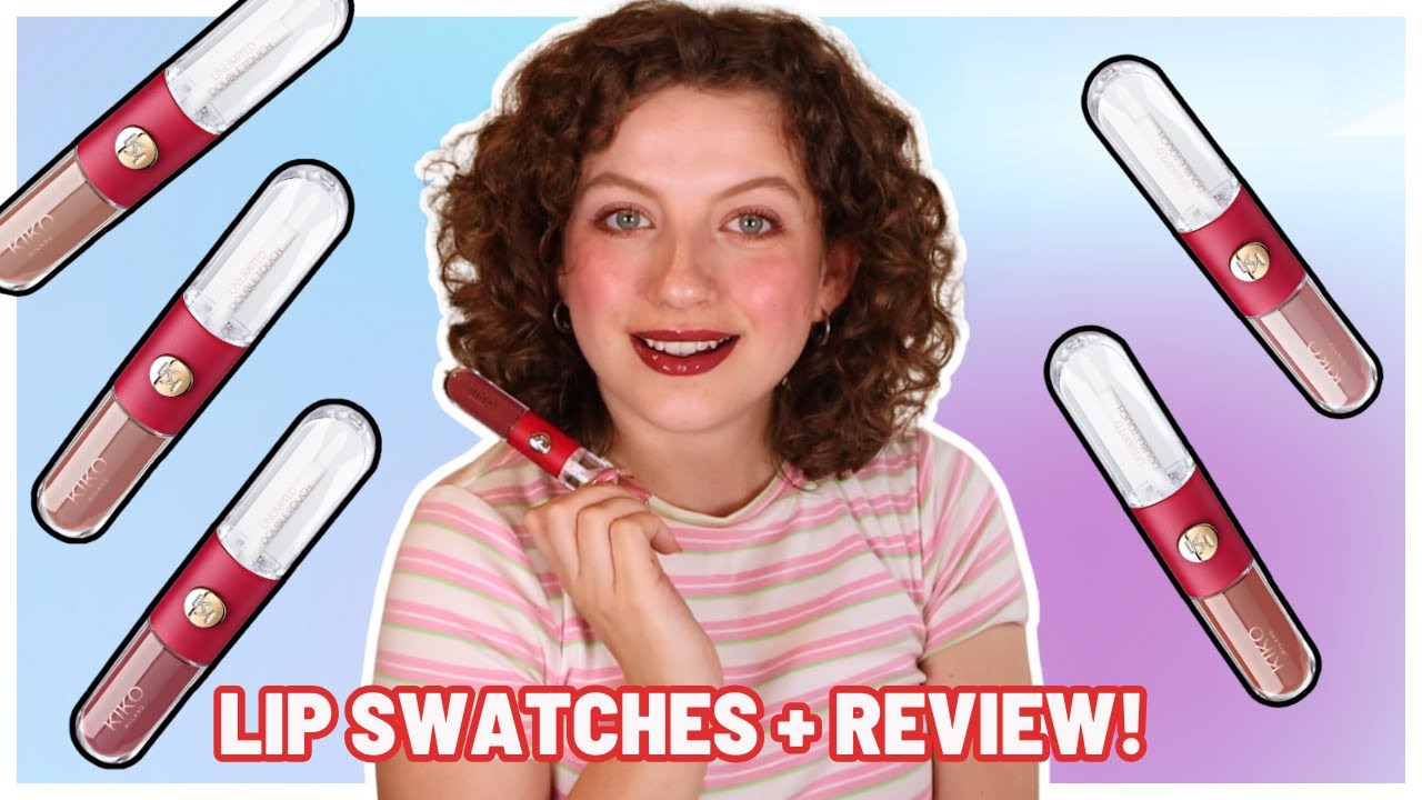 KIKO MILANO X EMMA ROBERTS UNLIMITED DOUBLE TOUCH LIP SWATCHES