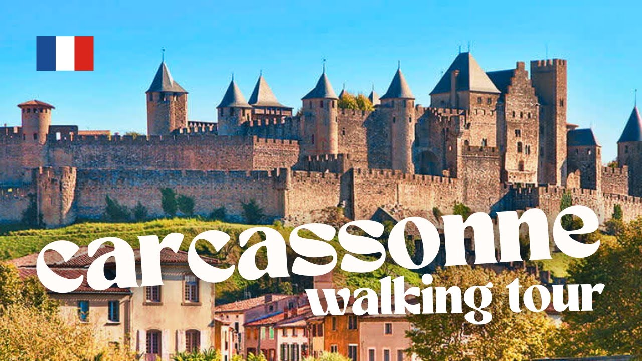 CARCASSONE, France | Walking Tour 🇫🇷 | 🏰 Discover the Medieval City: Castle, Walls & Church