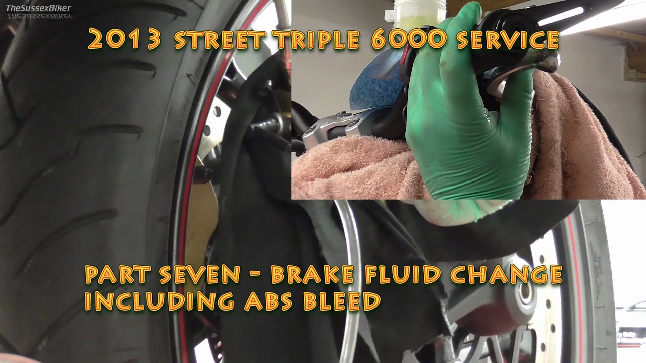 2013 Street Triple R 6000 Service - Part Seven - Brake Fluid Change (Incl ABS)
