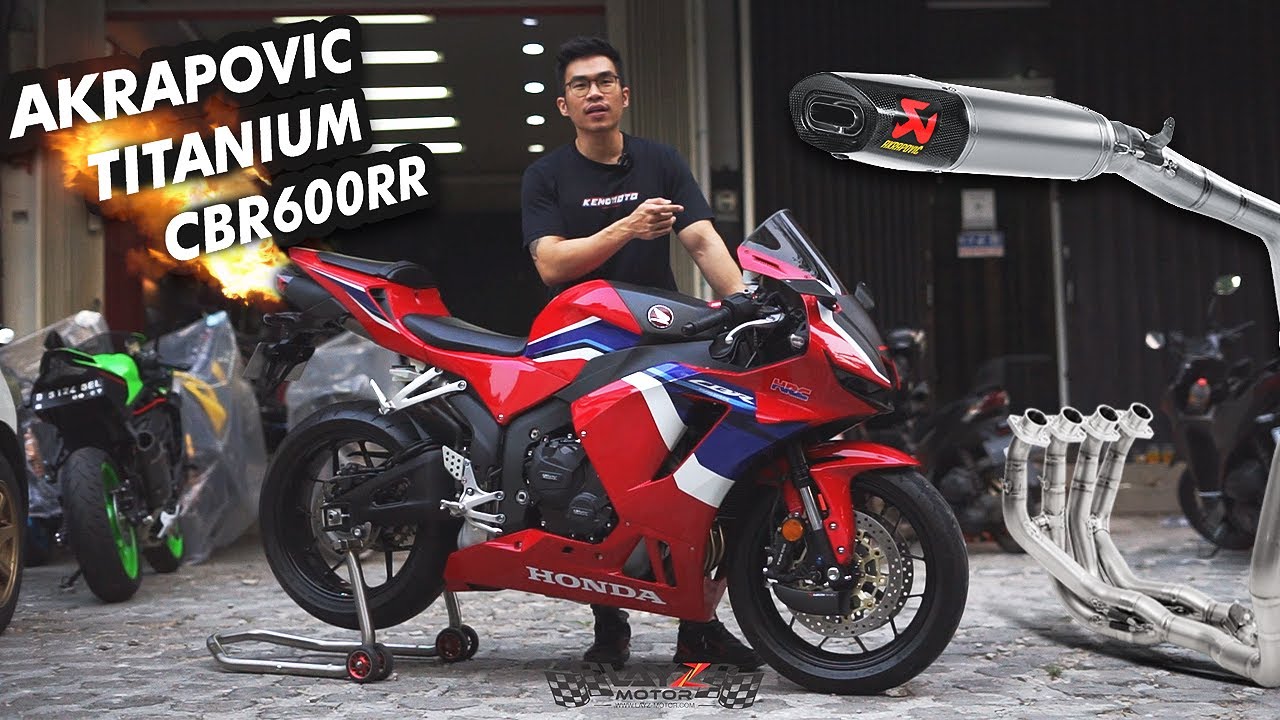 All New CBR600RR 2022 pasang knalpot Akrapovic Full System suaranya wow banget