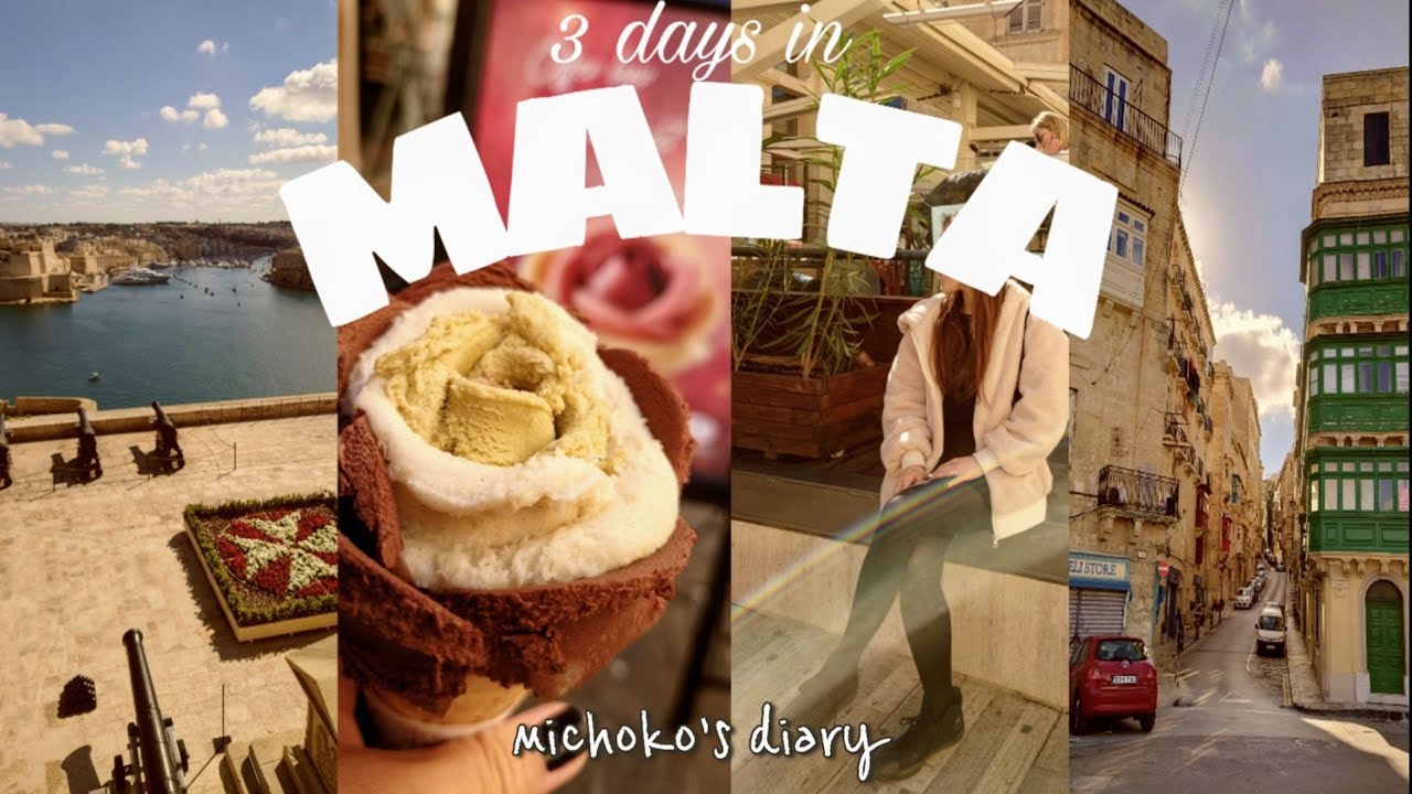 【マルタvlog🇲🇹】真冬の週末マルタ2泊3日🧤中世の美しい街並み、本格イタリアン、ジェラートを満喫する街歩き☃️🤍