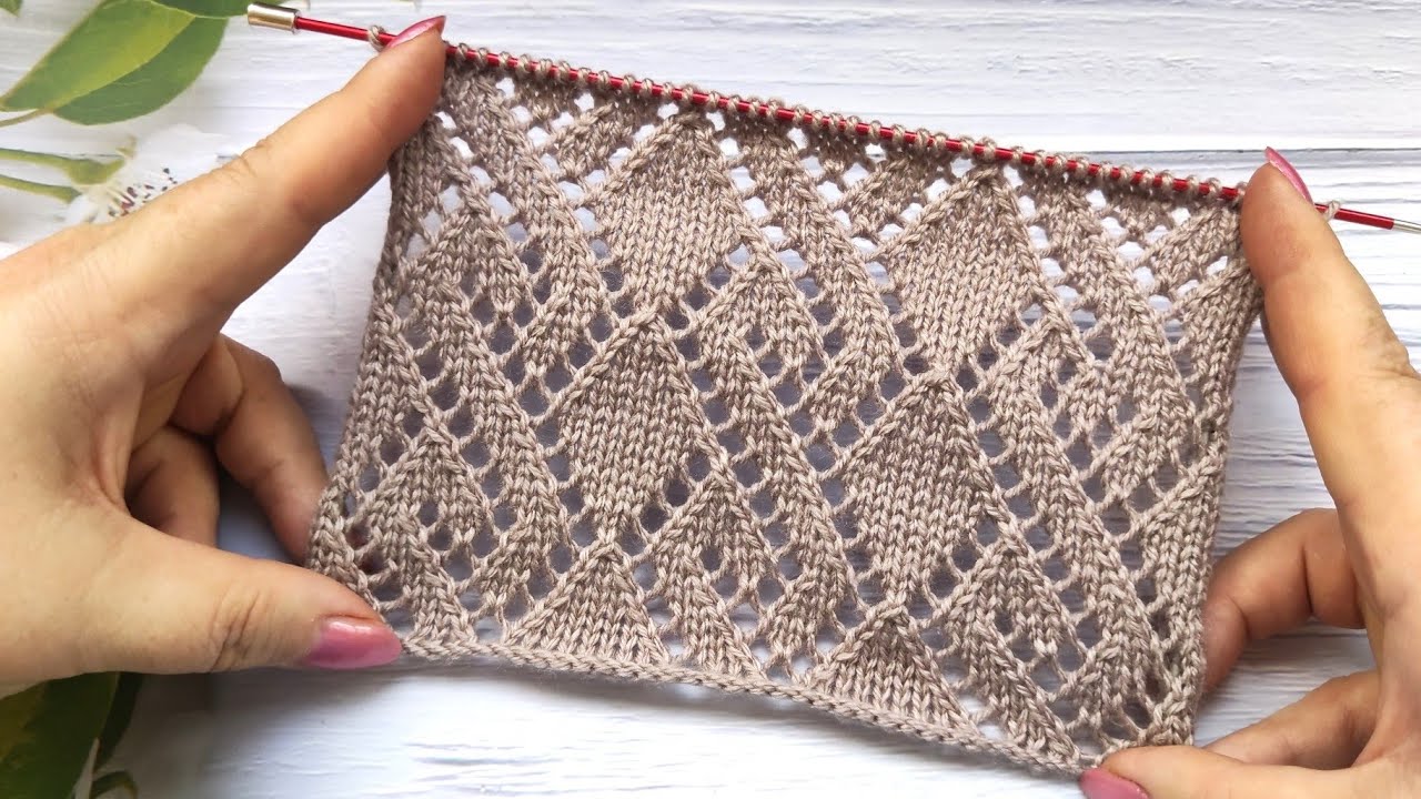 Fancy Diamond Stitch| Fantasie-Rautenmuster stricken| Punto Rombi Fantasia| Point Losanges Fantaisie