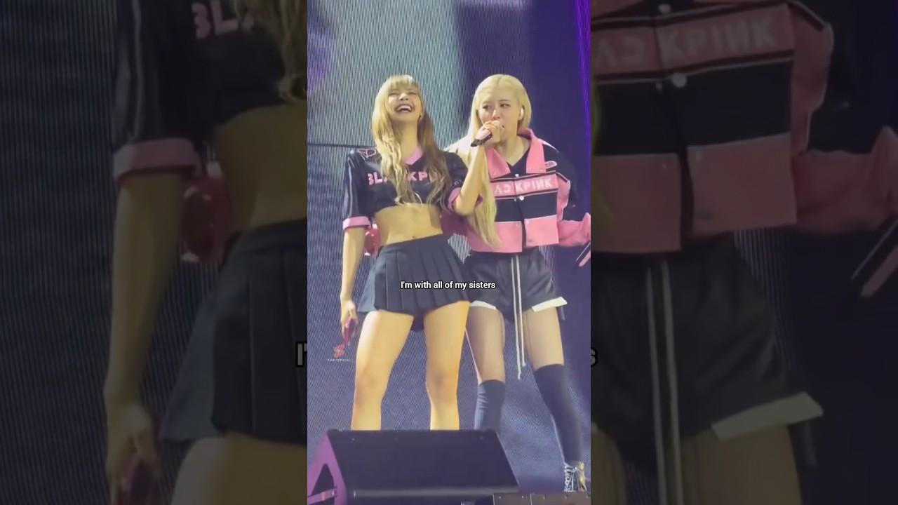 Ros&eacute; rapping Lisa part ( Jump ) 🤧 #rose #lisa #blackpink #shorts