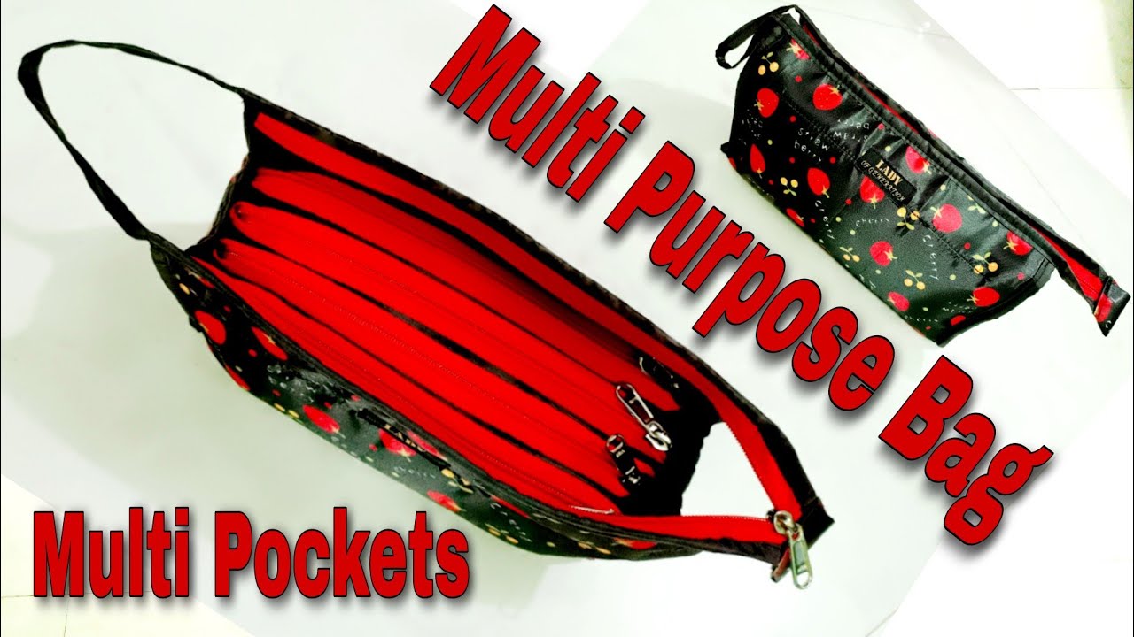 DIY: Multi Purpose Organizer Bag With Multi Pockets Tutorial By Anamika Mishra...