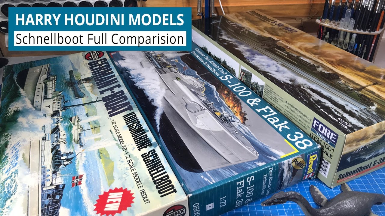 Schnellboot Kit Comparison 1:72 Airfix, Revell and Fore Hobby