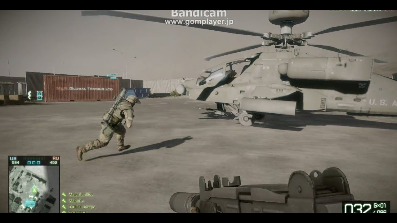 【FPS】BFBC2- チームを勝たせるヘリの動き方 Battle of helicopter for team.