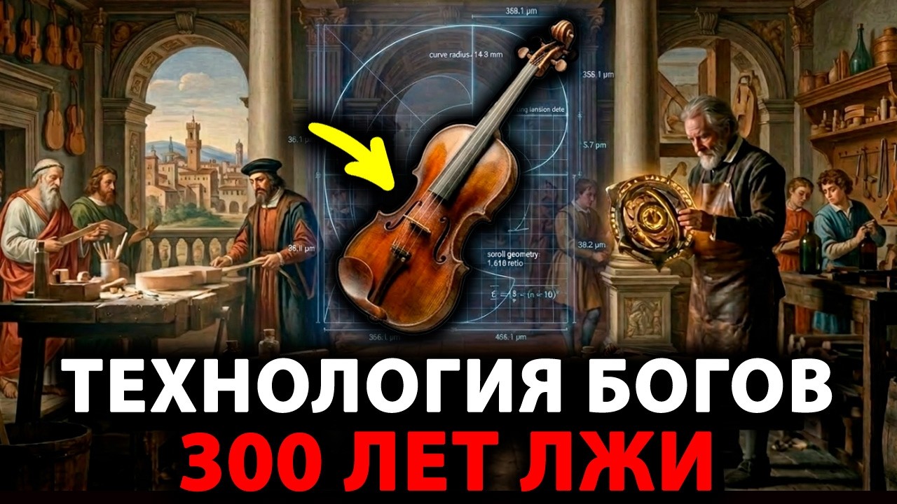 ТЕХНОЛОГИЯ БОГОВ. Откуда в XVII веке скрипки созданные С ТОЧНОСТЬЮ ДО МИКРОНА без станков?