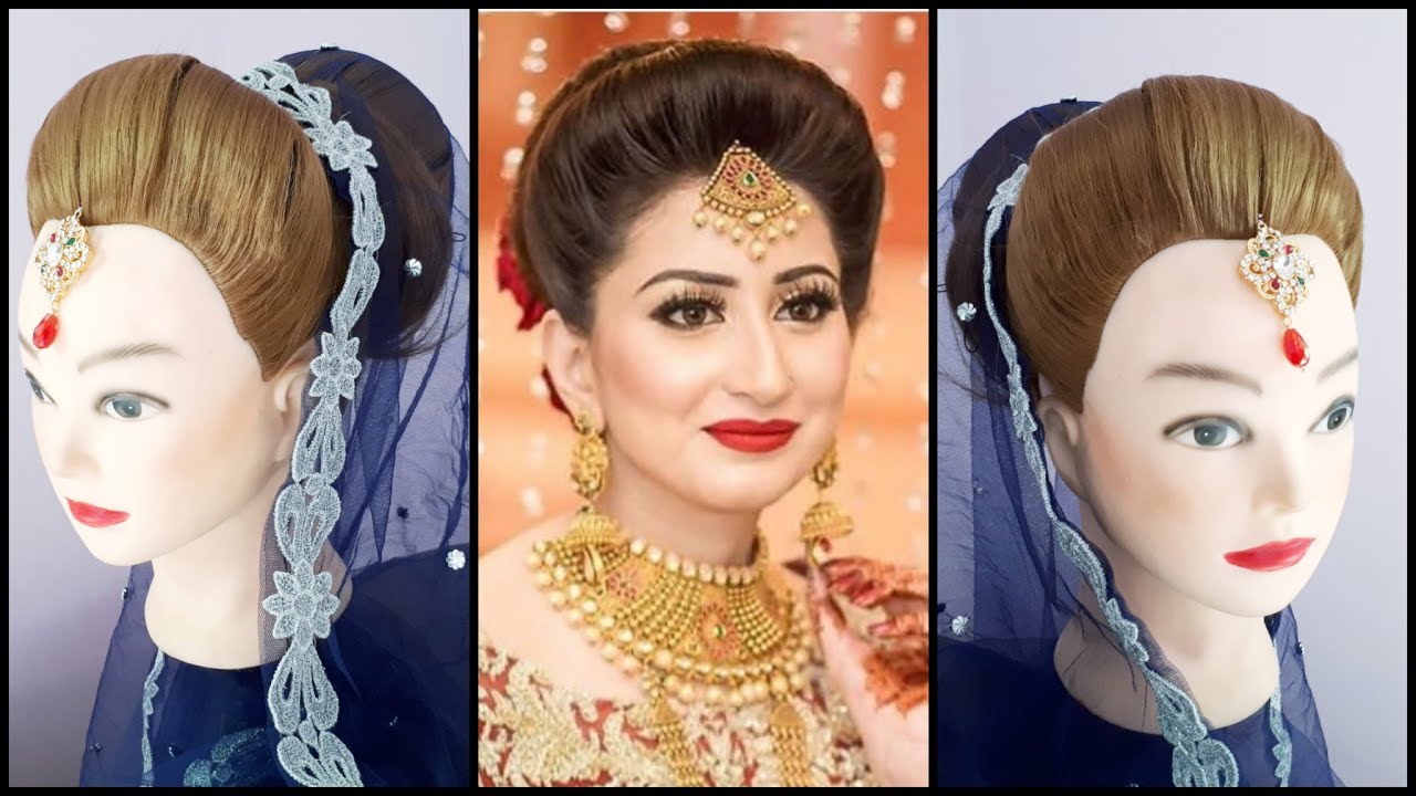 Latest Bridal Hairdo || Asian Bridal Hairstyle || Jura Hairdo || Bridal Hairstyle