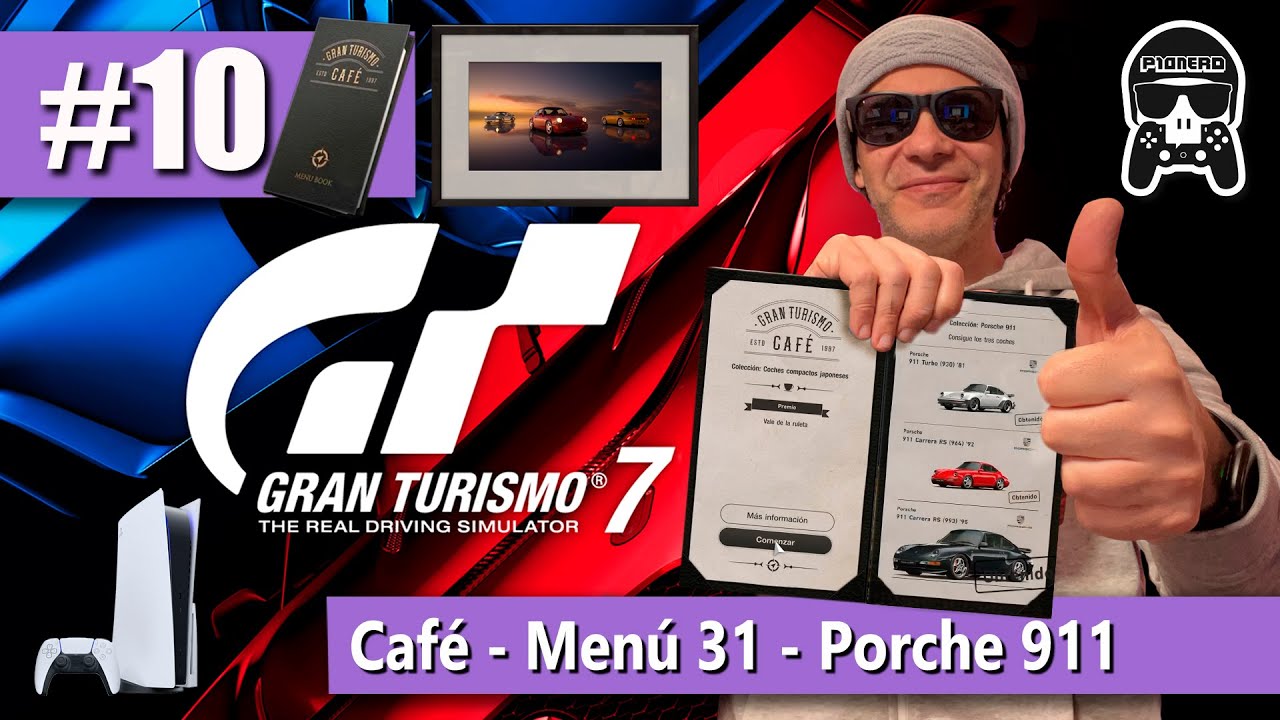 Café Libro de menú 31 Colección  Porche 911  GT7 PS5