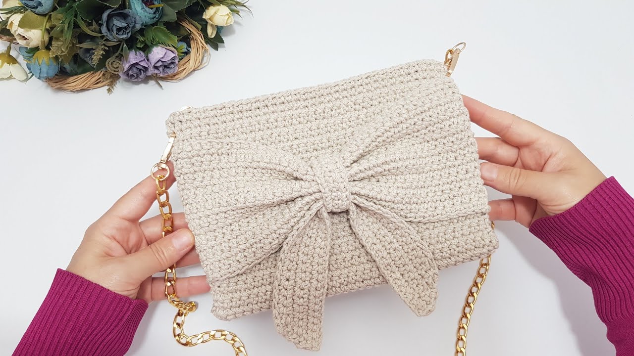 🎀1 GÜNDE ÖRÜLEN FİYONK ÇANTA YAPIMI🎀