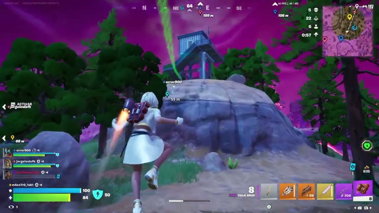 Repartiendo corazones Fortnite escuadrón