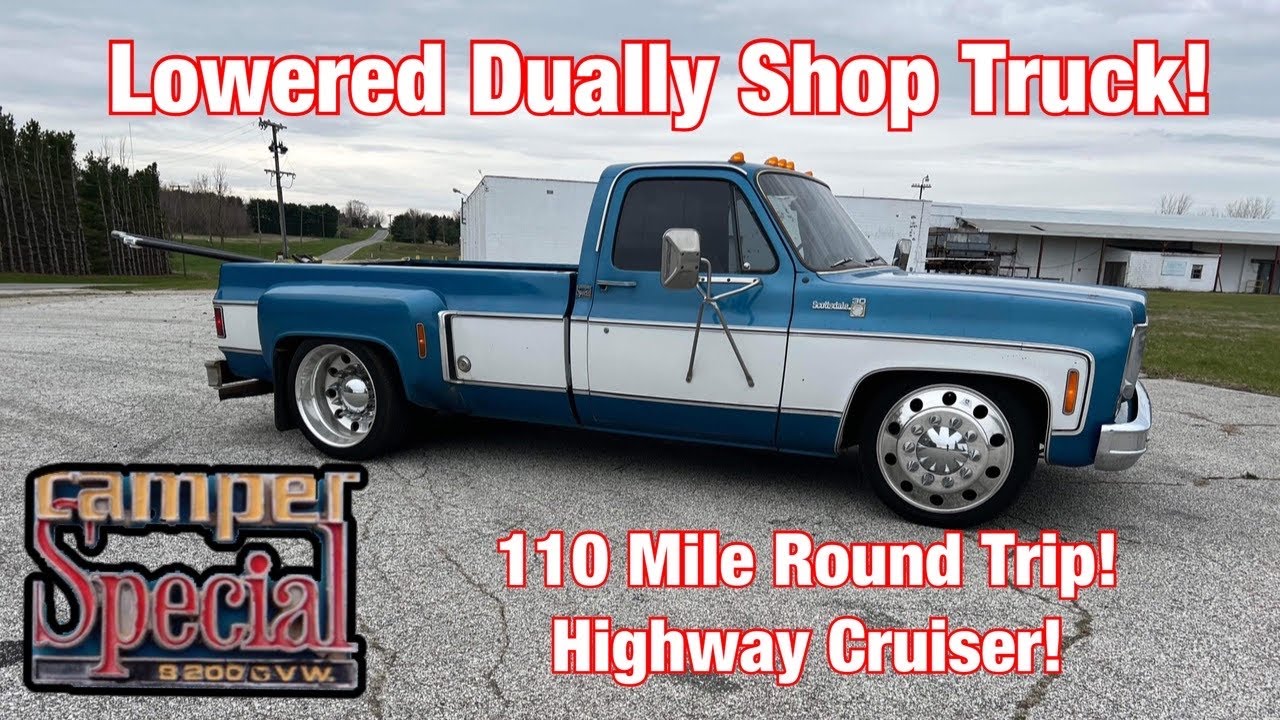 1978 Camper Special C30 Lowered Dually Shop Truck! It May Only Get 9.6MPGS but It's Well Worth It!
