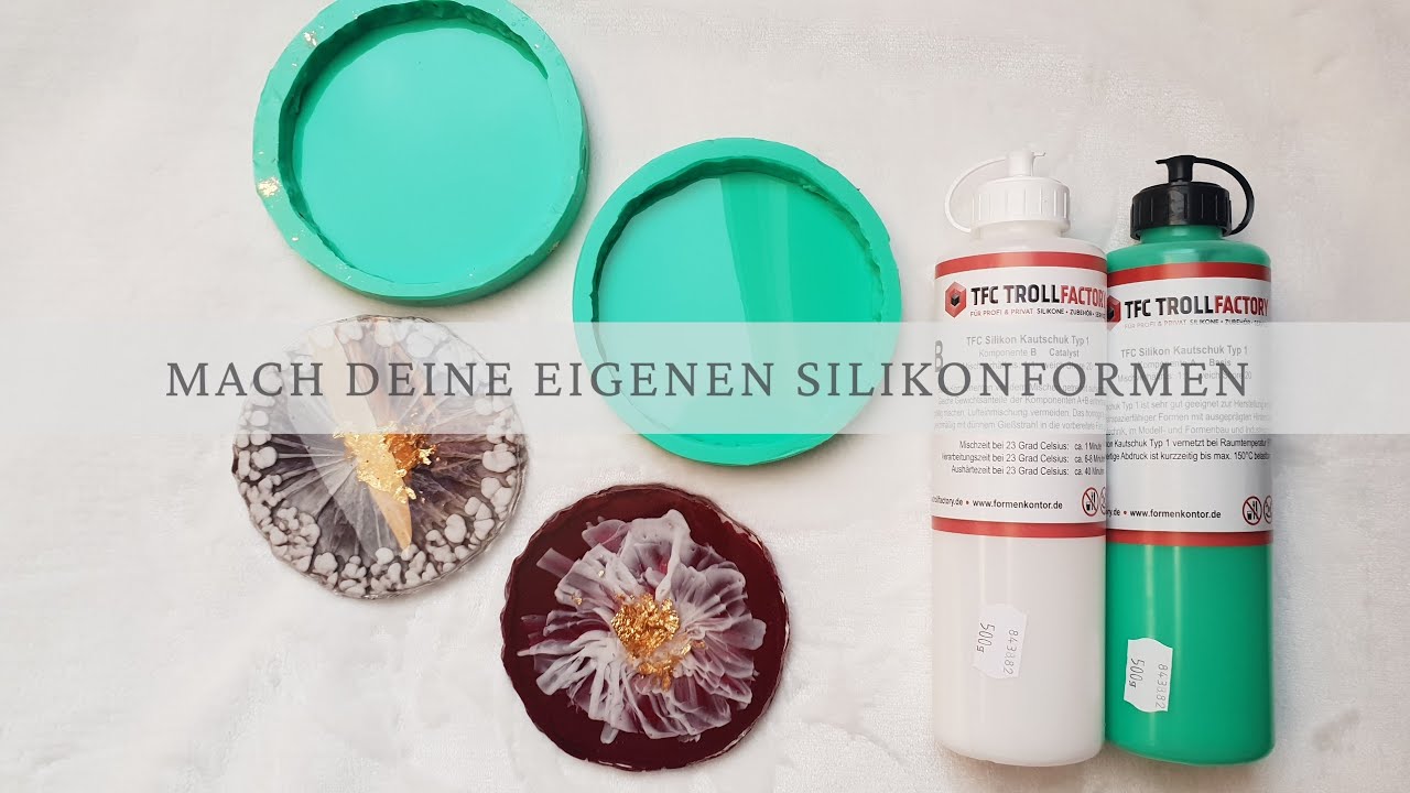 Silikonformen für Kunstharz selbst machen mit Dubliersilikon :)
