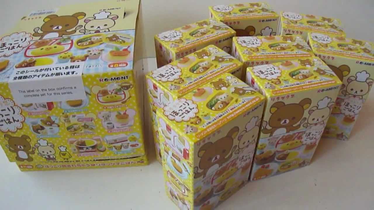 Rilakkuma Relaxing Meals Full Re-Ment Set