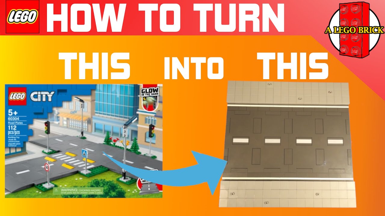How to make LEGO MILS road plates with the new LEGO city plates | TUTORIAL