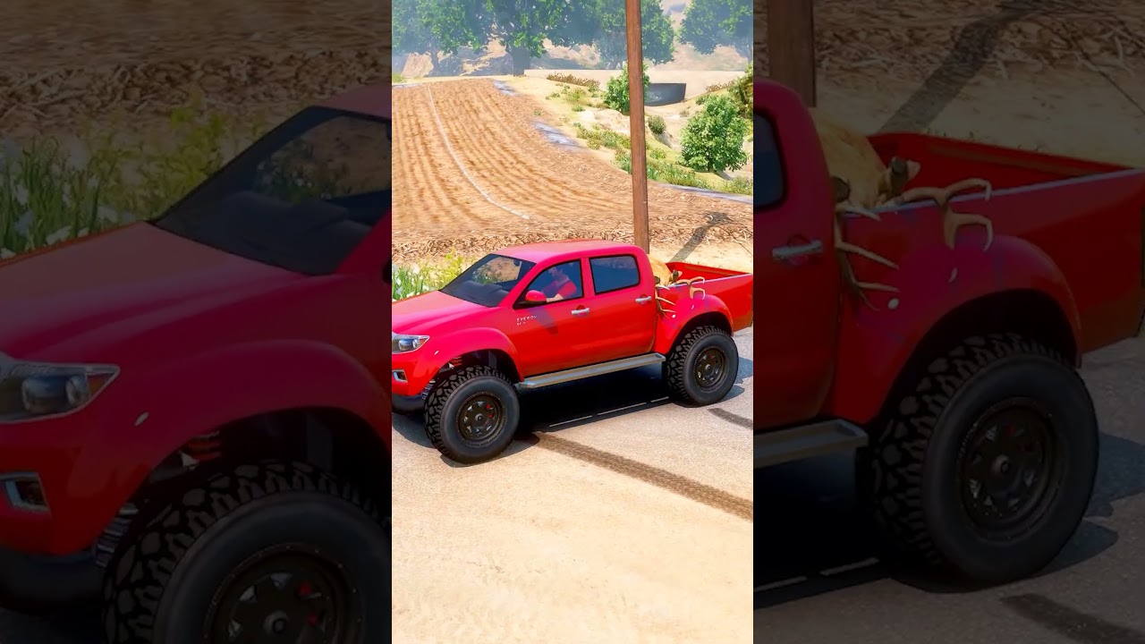 GTA 5: Michael saving Deer hit by Masked Boss while driving #shorts