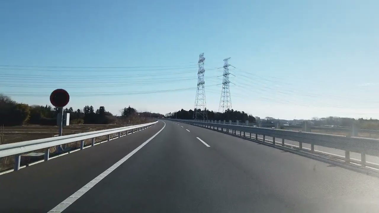 2024.12.28【5倍速ﾄﾞﾗｲﾌﾞ】幸手IC～圏央道～常総IC～道の駅常総【絶賛4車線化工事中】