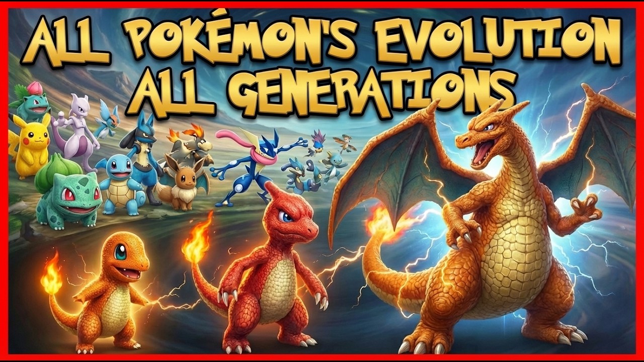 All Pok&eacute;mon's Fusion Evolution All generations 1-9 All Regions Documentary style Real life Simulated