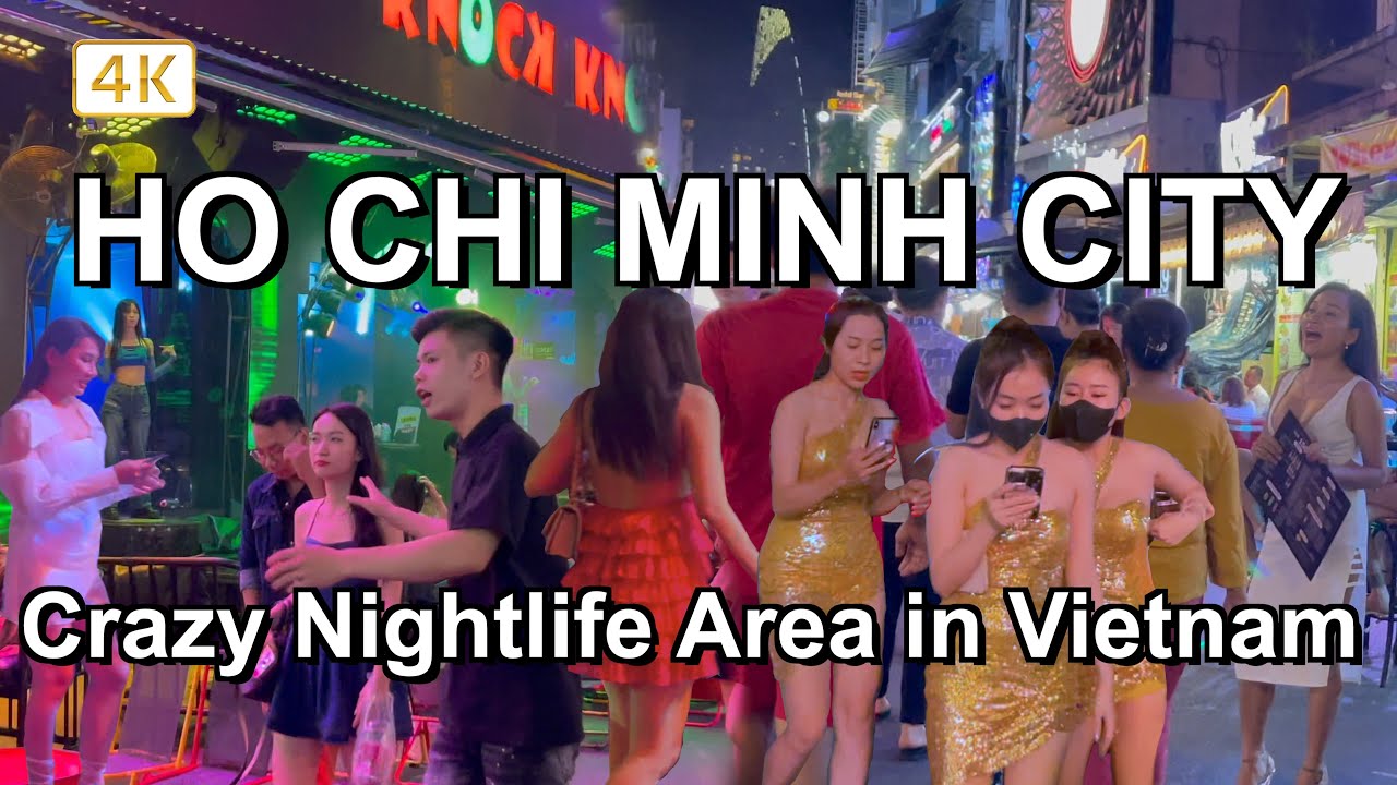 Bui Vien Walking Street Crazy Saigon Nightlife Area 🇻🇳 Saigon Nightlife 2023