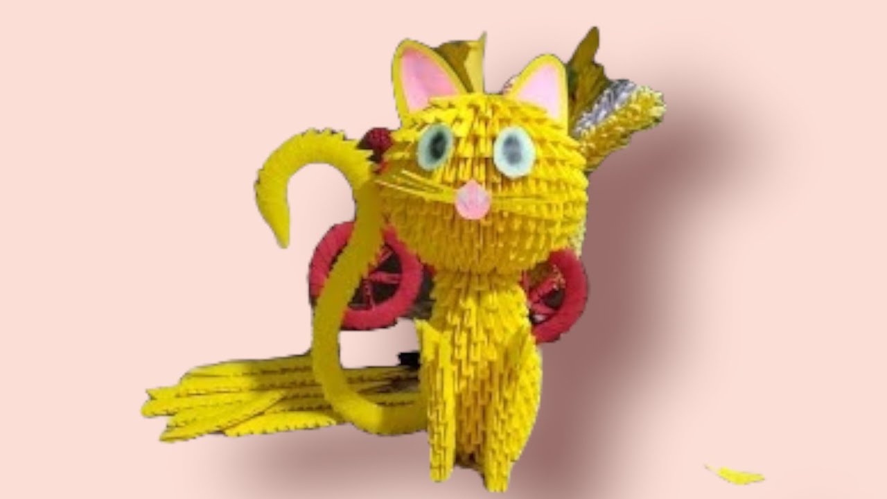 3D Origami Cat 