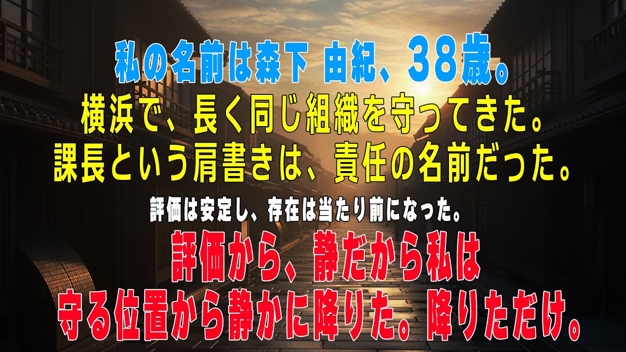 後輩に肩書きを譲った日、私は上下関係から解放された