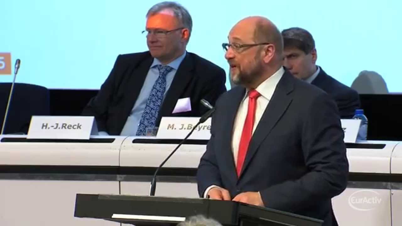 &ldquo;We need a European social dialogue,&rdquo; Schulz says