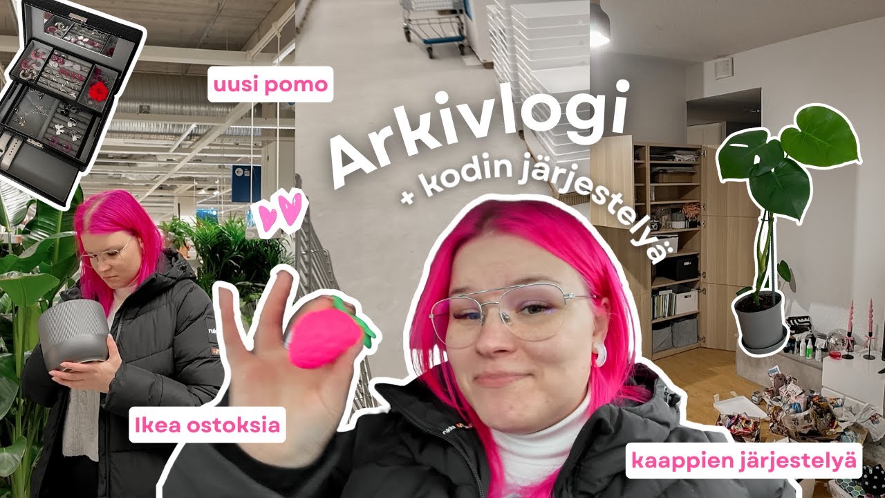 ARKIVLOGI 🏡 kodin järjestelyä + Ikeassa shoppailua + muutoksia töissä