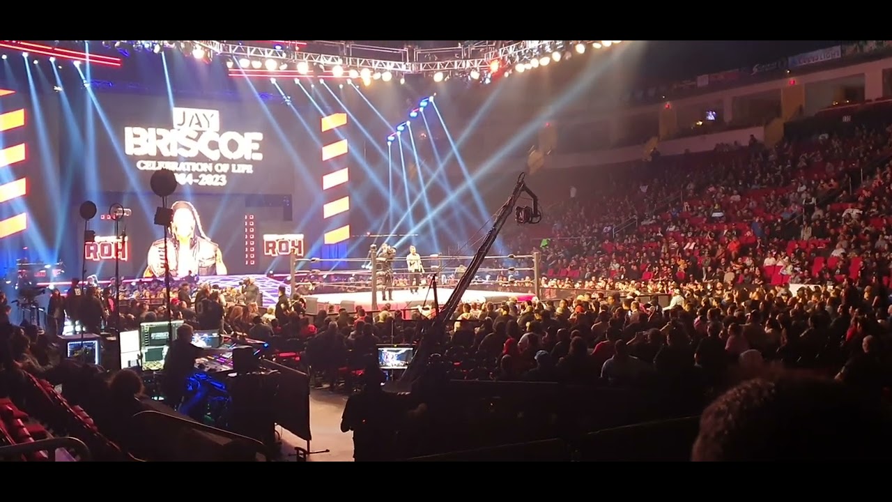 ADAM COLES EMOTIONAL SPEECH ABOUT JAY BRISCOE AT ROH TRIBUTE SHOW 01-18-23
