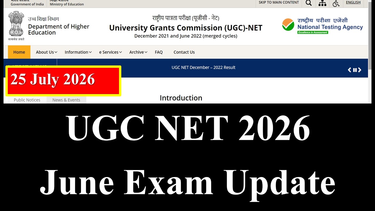 UGC NTA NET Results Update 2026 | NET June Exam 2026