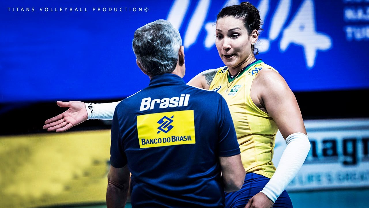Powerful Volleyball Spikes by Legendary Caixeta Tandara | VNL 2021