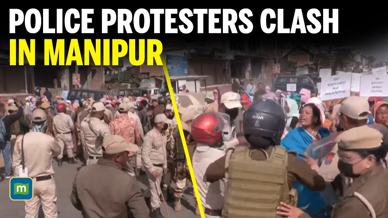 Police Protesters Clash in Manipur |Tension at Imphal’s Sangai Festival venue | Sangai Festival 2025