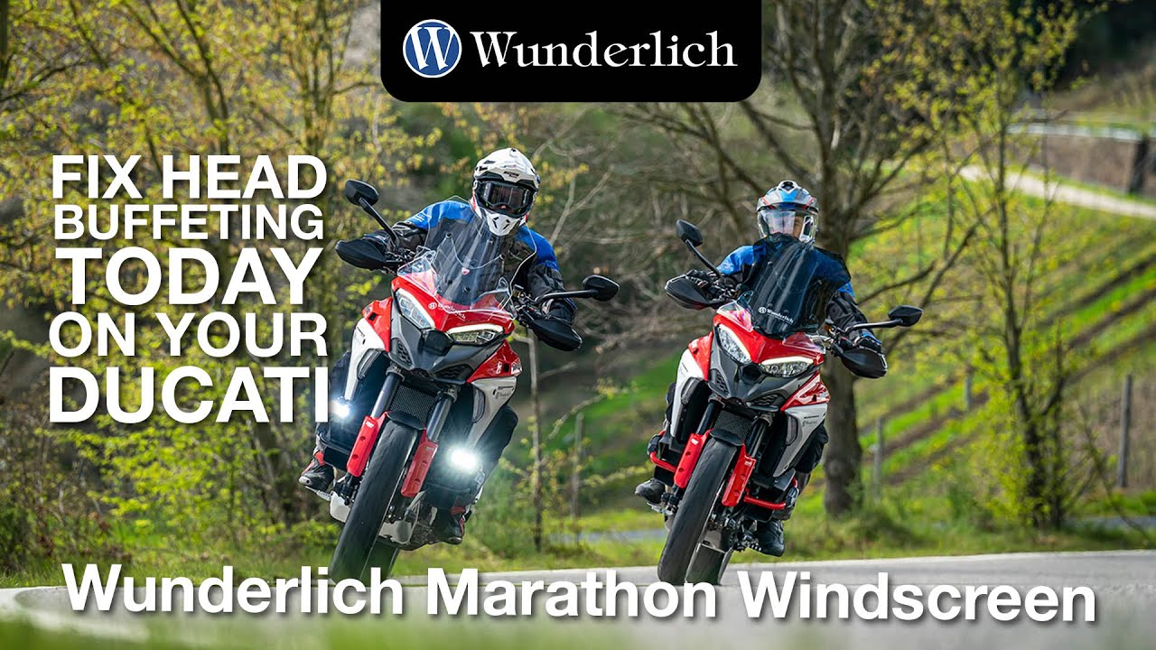 Wunderlich MARATHON Windshield for Ducati Multistrada V4 - Shield Your Ride!
