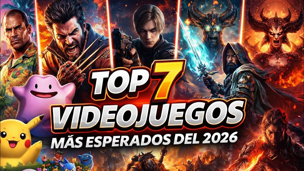 LOS 7 VIDEOJUEGOS MÁS ESPERADOS DE 2026