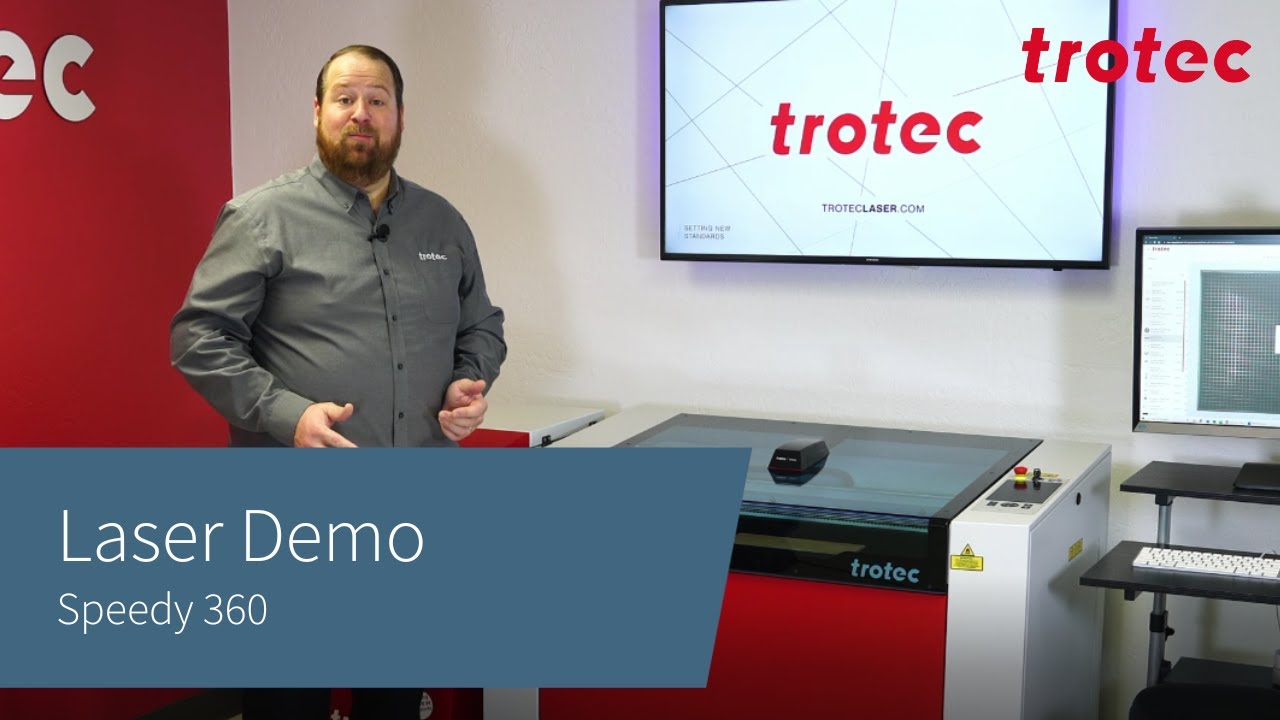 Trotec Laser: демонстрация Speedy 360