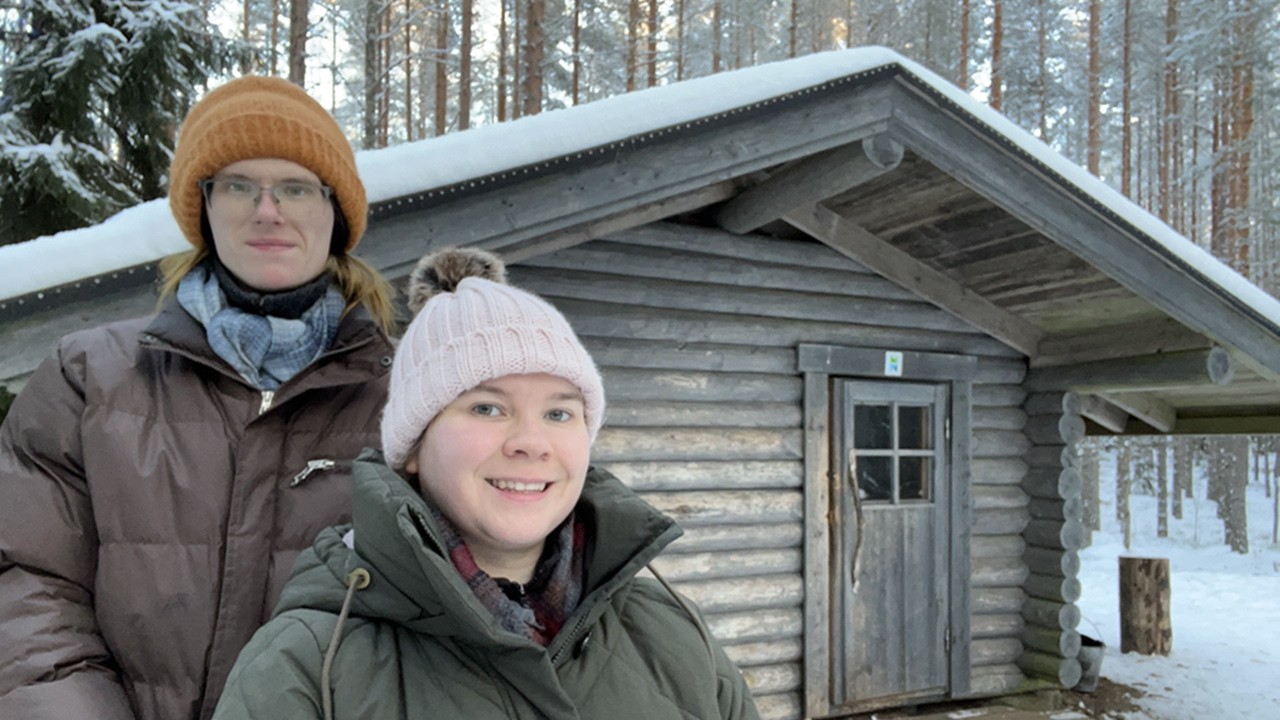 Usva's first overnight winter camping adventure! | Liesjärvi's national park