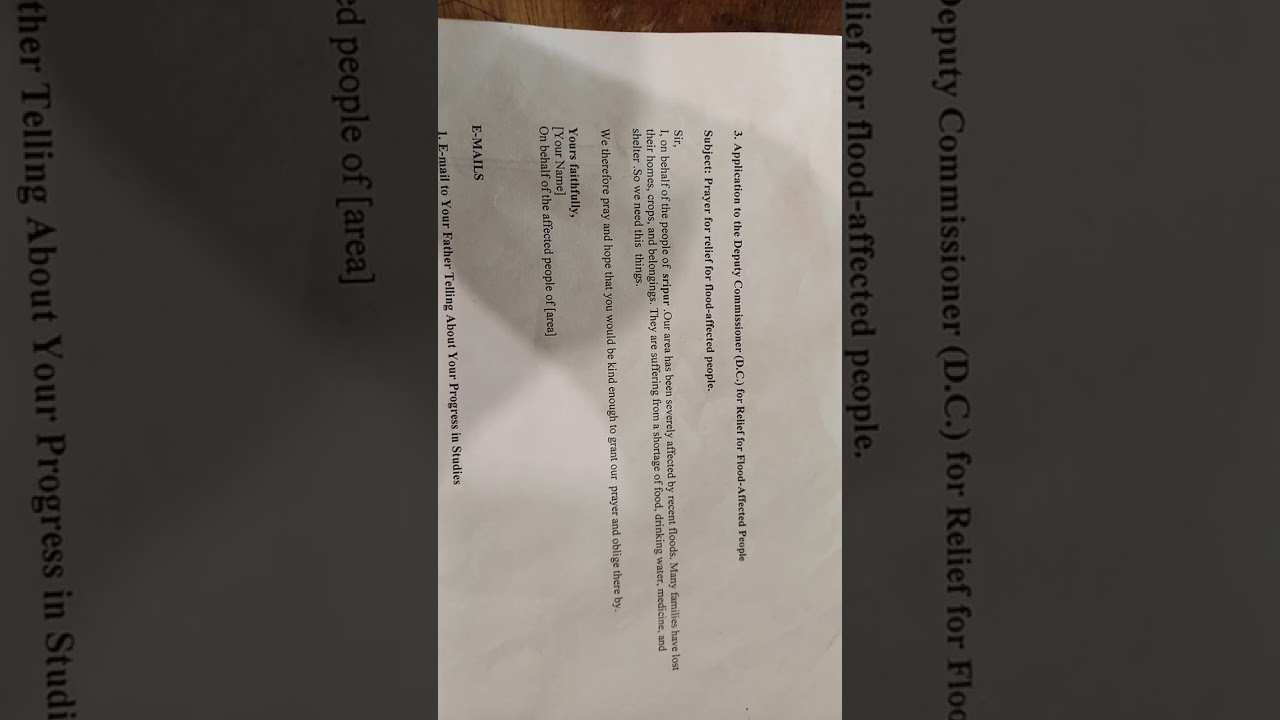 application for relief for flood affected people || System academic care #short #easy