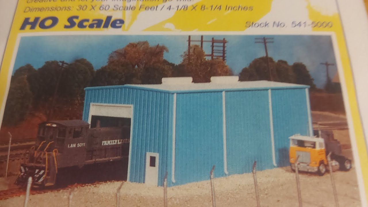 Building the ho scale pikestuff engine house#modelrailroad #ho #modelrailway #modeltrains #